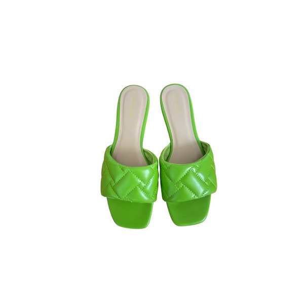 Apple green sandals