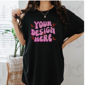 Gildan 5000 Mockup Gildan 5000 mockup Black Gildan Mockup Trendy Mockup Model Mockup Mock ups Oversized mock ups Black t shirt mock up