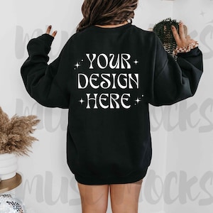 Gildan 18000 Mockup Gildan 1800 Mockup Gildan 18000 Mockup Black Gildan 18000 Mockup Crewneck mockup 18000 Back mock Back sweatshirt mockup