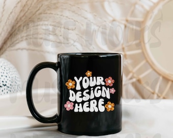 Tasse Mockup Black Mug Mock ups Kaffeetasse Mockup Tasse Mockup Produkt Mockup Boho Mockup Blank Black Mug Kaffeetasse Mock Blank Mug Mockup