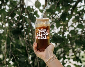 16oz Glass Can Mockup Glass Can Cup Libbey Glass Mockup Glass Beer Can Mockup Mug Mockup Mock ups Coffee Mug Mock up Boho Mock up Beer Glass