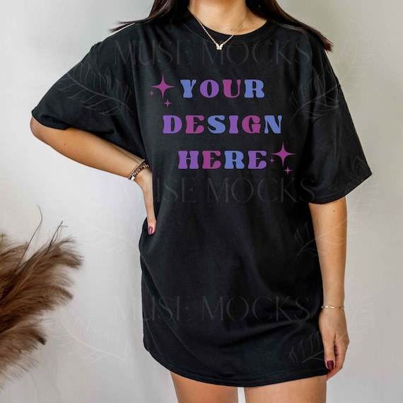 Gildan 5000 Mockup Black Gildan Mockups Gildan Mockup bundle Mock up Tee Trendy Mockup  Model Mockup Mock ups Oversized mock ups Black Shirt