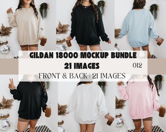 Gildan 18000 Mockup Gildan 1800 Mockup Gildan 18000 Mockup Bundle Mock up Bundle Crewneck mockup Gildan 18000 Mockup Front and Back Mockup