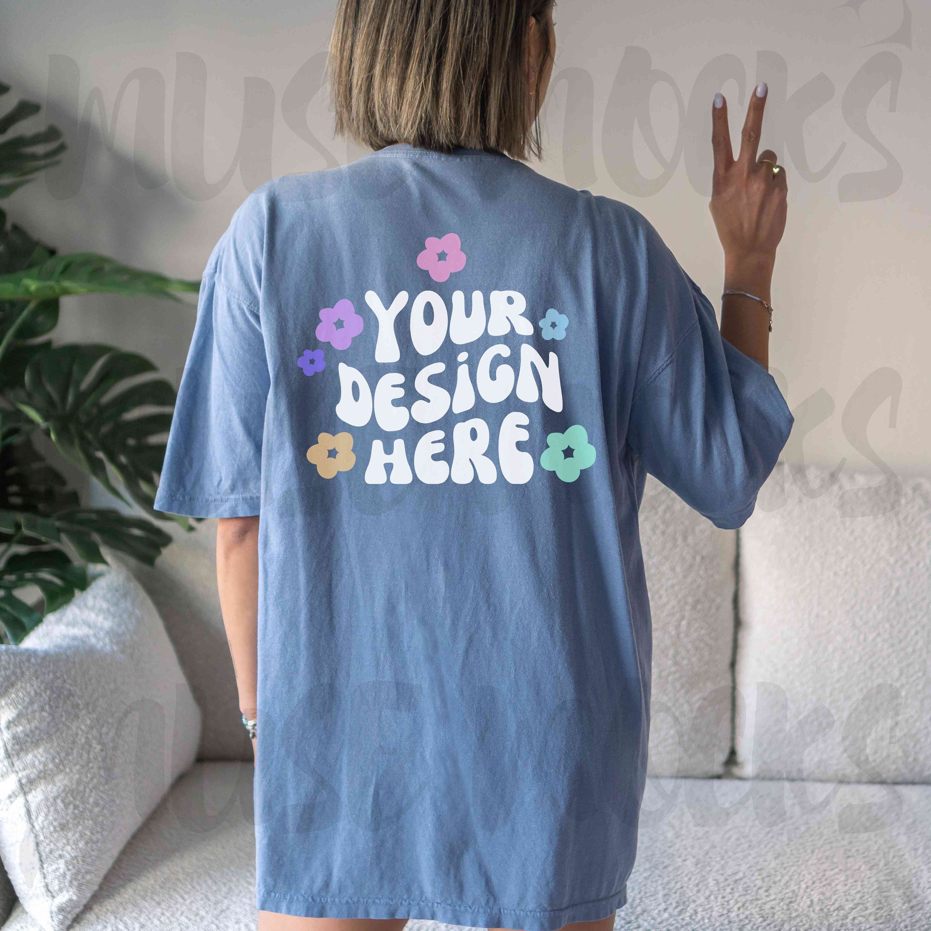 Comfort Colors Mockup Blue Jean 1717 Comfort Colors Tshirt - Etsy