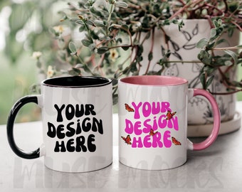 Tasse Mockup Black Handle Mug Black Mug Mockup Pink Henkel Tasse Mockup 11 oz Tasse Mockup Kaffeebecher Mockup Mockup Mock ups Mug Mockup Akzent Tasse Mockup