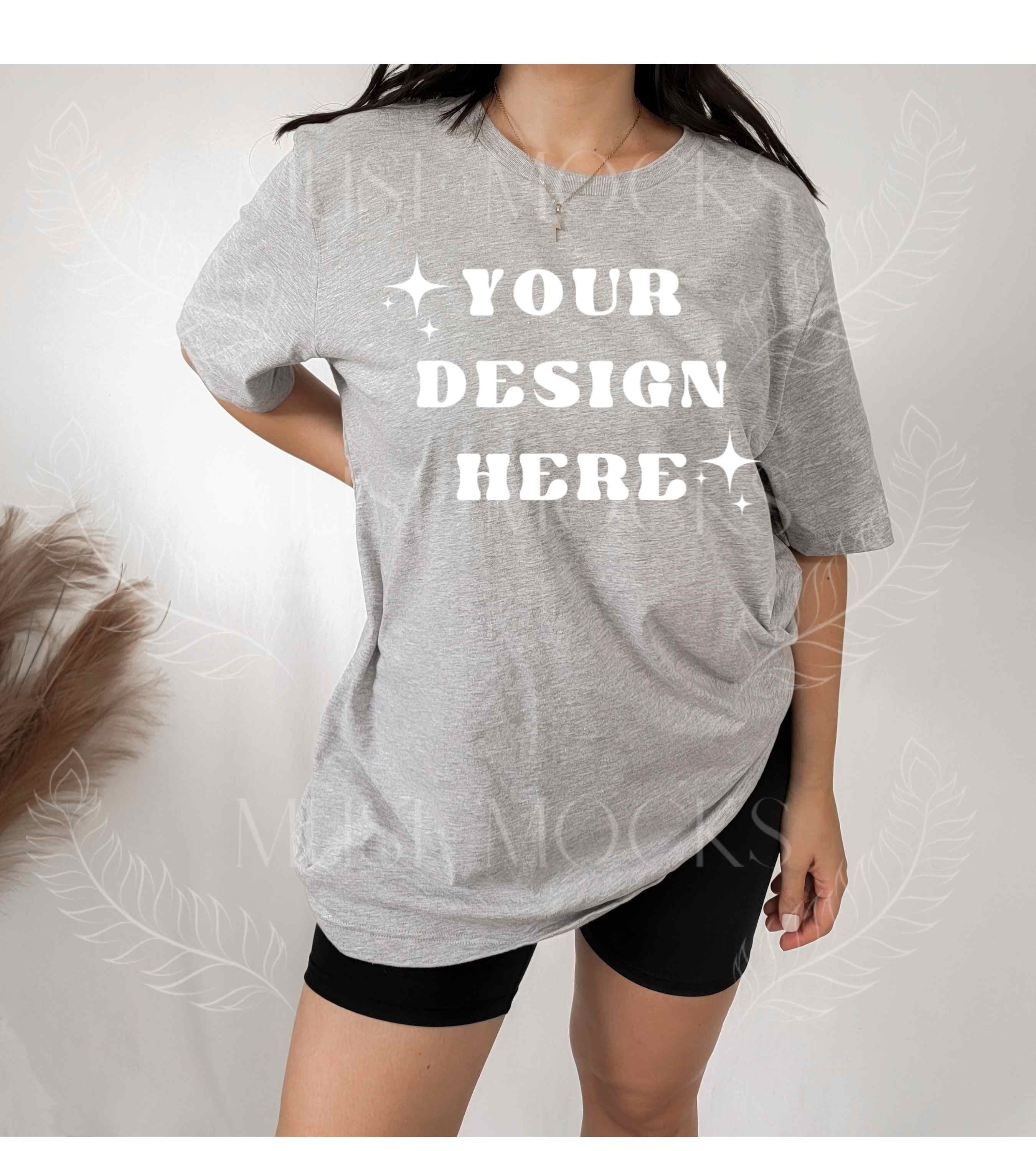 Bella Canvas 3001 Mockup Athletic Heather Grey Mockup Gray - Etsy