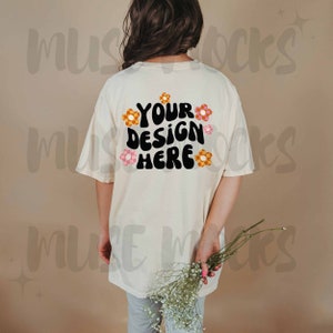 Comfort Colors Mockup Comfort Colors 1717 Comfort Colors Ivory Mockup 1717 Ivory mock up Comfort Colors Mock Mock ups Ivory back mockup