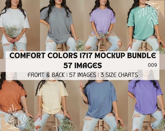 コンフォートカラーモックアップ コンフォートカラー1717モックアップバンドル コンフォートカラーモックアップバンドル Tシャツモックアップバンドル モックアップバンドル 美的モックアップ