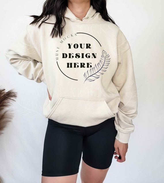Gildan 18500 Hoodie Mockup Sand Gildan Hoodie Mockup Hoodie - Etsy