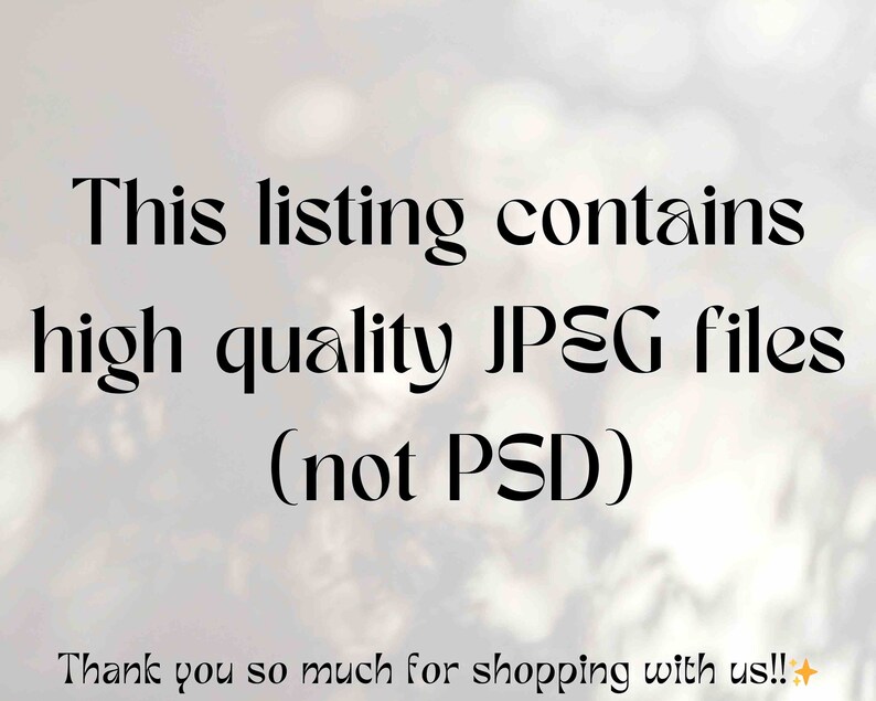 K&ouml;nnte beinhalten: Text, der lautet "Diese Liste enth&auml;lt hochwertige JPEG-Dateien (kein PSD)". Vielen Dank f&uuml;r Ihren Einkauf bei uns!!