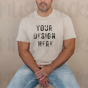 Gildan 5000 Mockup Gildan Sand mockup Gildan Mockup Gildan Mock ups Sand Shirt mockup Gildan 5000 Mockup Mens Mockup Men Sand tshirt mock