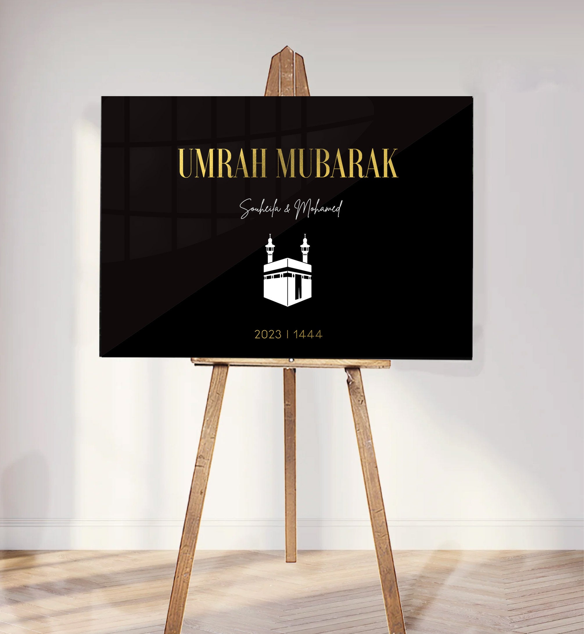 Omra Mubarak welcome sign, Umrah Mubarak, Omrah, Oumra Hajj, pilgrimage,  plexi sign, Muslim painting, personalized gift