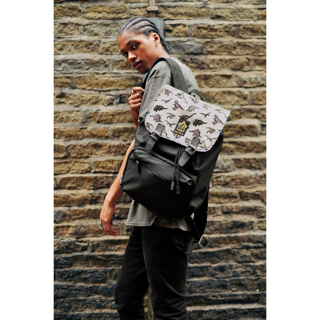 Dinosaur Panel Laptop Backpack Rucksack Shoulder Bag - Etsy