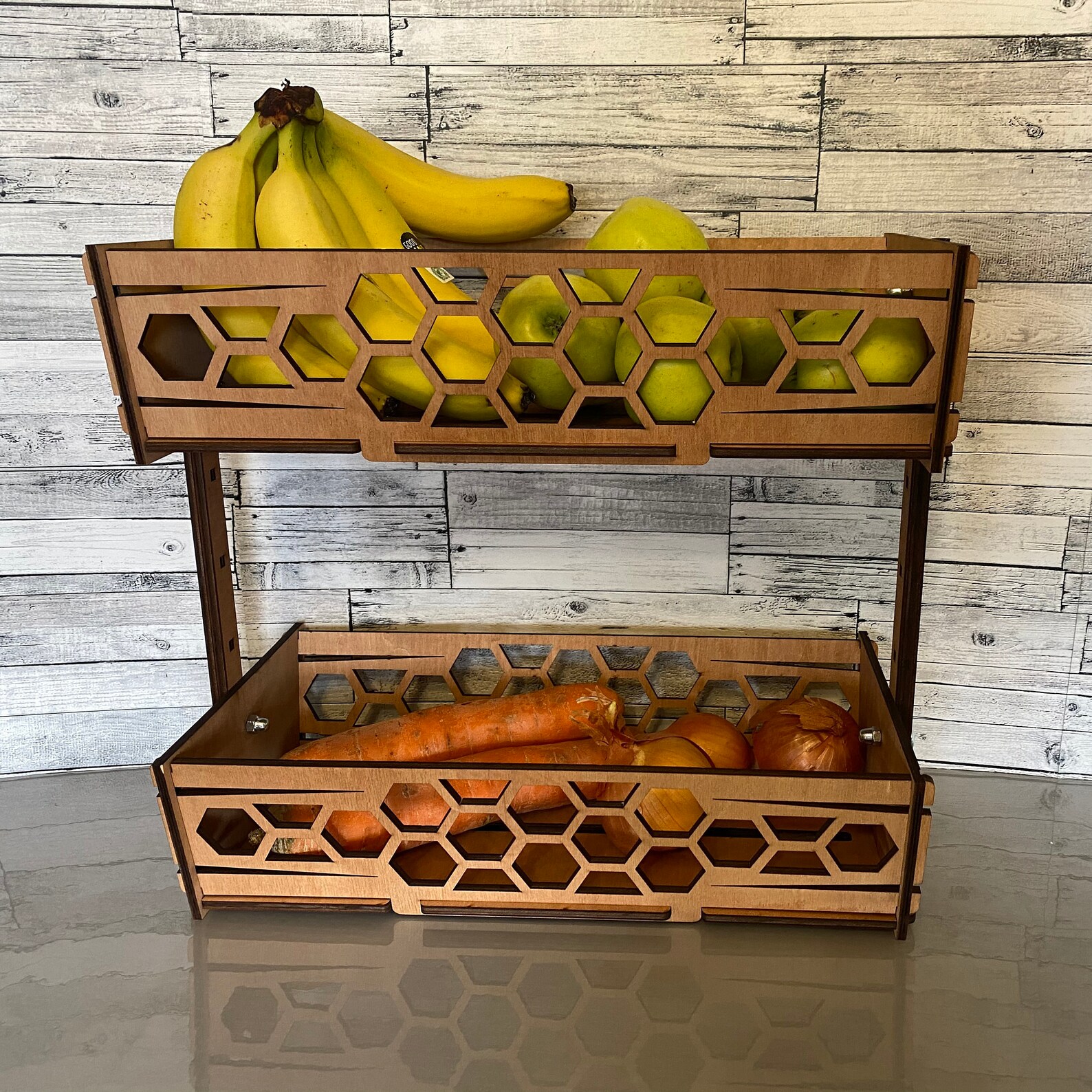 Fruit Vegetable Storage Basket Food Storage Wooden Fruit Etsy UK