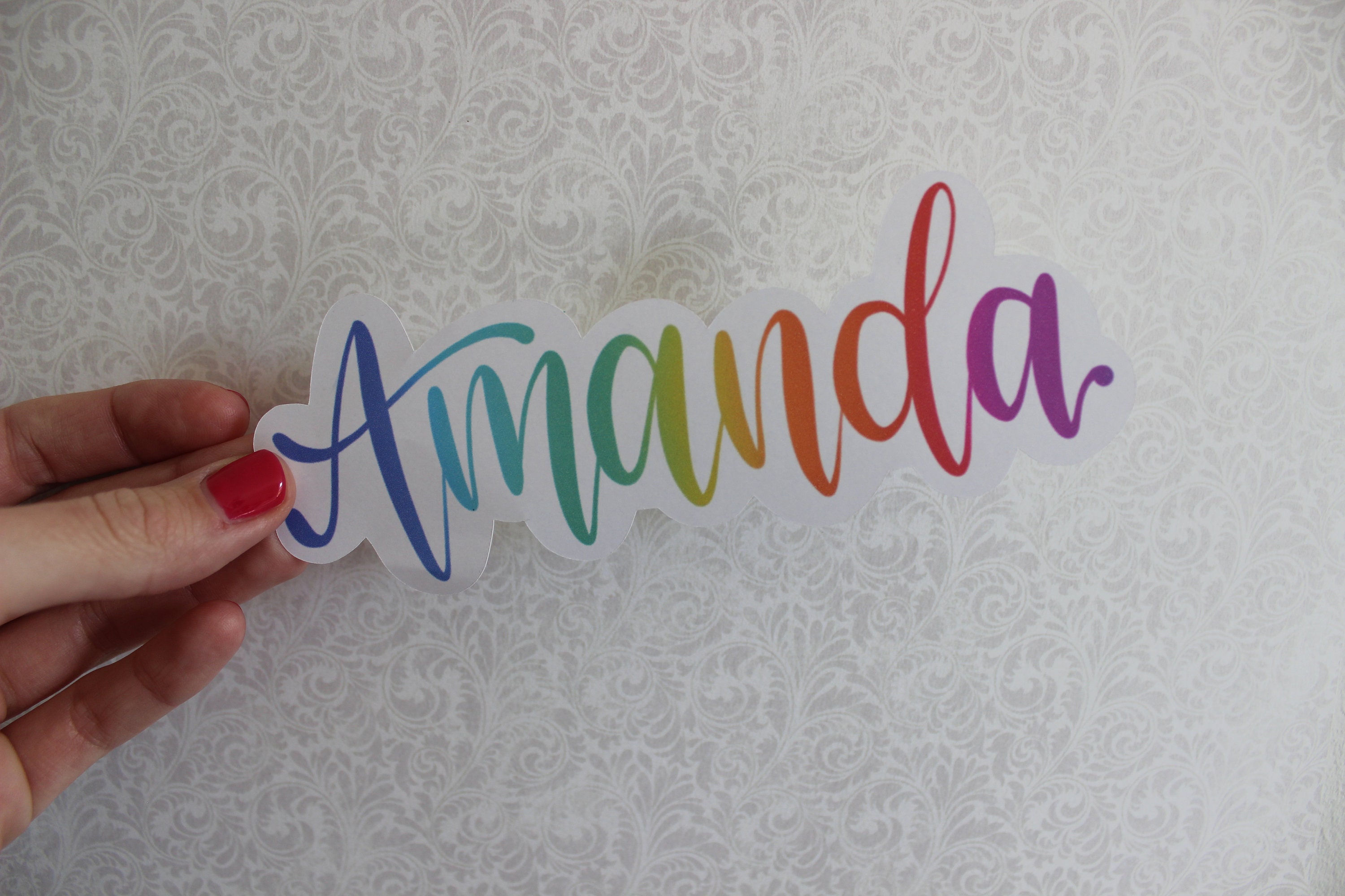 Custom name sticker