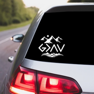 GOD Is Greater Than The Highs and the Lows Decal Car Decal Laptop Decal Window Sticker Religious Decal Christian Decal Customize Colors/Size
