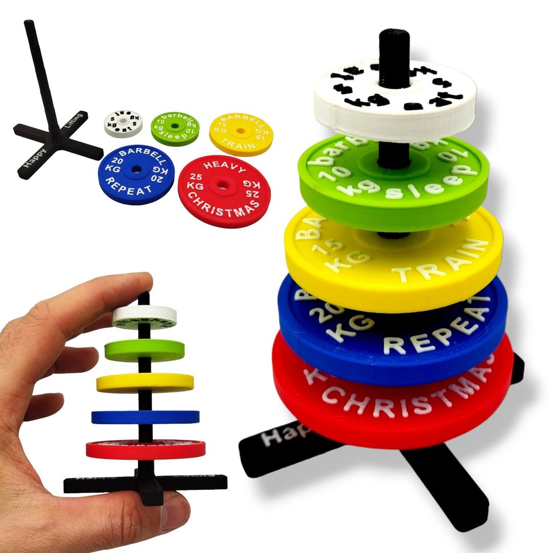 GYM CHRISTMAS TREE weight Rack With Plates Etsy UK