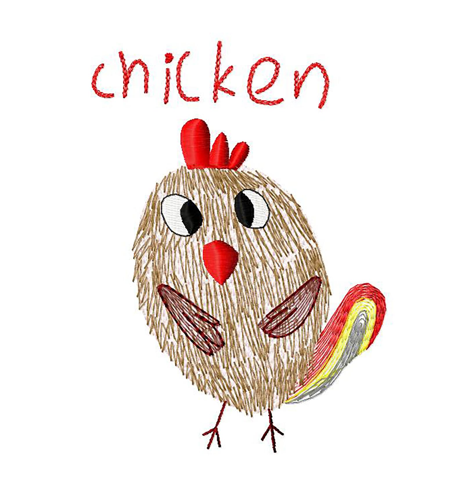 Cute Chicken embroidery designs Rooster embroidery design Etsy