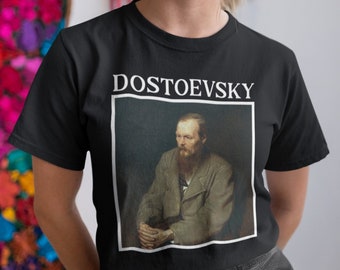 Fyodor Dostoevsky Shirt, Literatur Shirt, Dostoyevksy, Schriftsteller Geschenke, Dostoyevksy T Shirt, Autor Geschenke, Dostojevski, Novelist T-Shirt