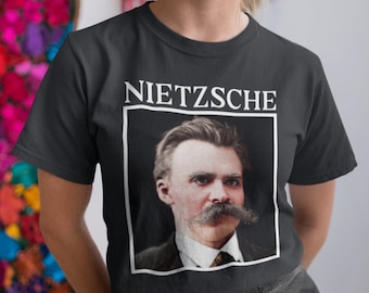 Friedrich Nietzsche Shirt, Philosophy Gifts, Retro Philosopher T-Shirt, Amor Fati Tshirt, Existentialism T Shirt, Philosophy Graduate Shirt