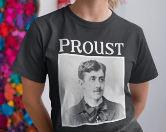 Marcel Proust Shirt, Novelist Tshirt, Literary Critic T Shirt, Essayist T-Shirt, 90s Style, Rap Shirt, Literary Shirts, Literature Gift