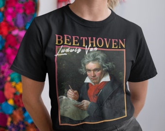 Beethoven shirt, Beethoven tshirt, Ludwig van Beethoven, Beethoven geschenken, Beethoven T shirt, Beethoven, componist cadeau, componist T shirt