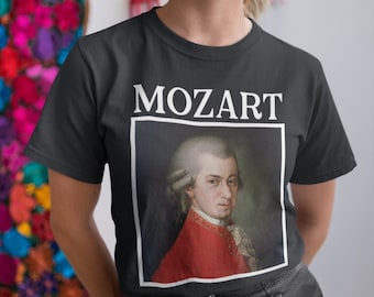 Mozart Shirt, Classical Musician TShirt, Composer T-Shirt, Musical Genius T Shirt, Symphony Lovers Shirt, Classical Music Enthusiast Gift