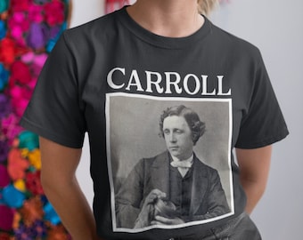 Lewis Carroll Shirt, Classic Literature Gift, Vintage Author Tshirt, Literary Nostalgia T Shirt, Carrollian Fantasy T-Shirt, Novelist Gifts