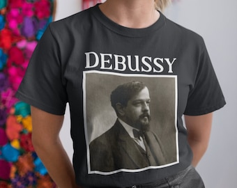 Claude Debussy Shirt, Claire De Lune TShirt, Composer Gift, Composing T Shirt, Pianist Gift Idea, Piano Player T Shirt, Gift For Debussy Fan