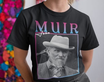 John Muir, John Muir shirt, John Muir print, John Muir tshirt, natuuronderzoeker, natuuronderzoekers geschenken, milieugeschenken