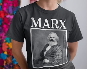 Karl Marx Shirt, Political Philosopher Portrait Tshirt,  Revolutionary Thinker T-Shirt, Vintage Revolutionary Gift, Socialist Gifts