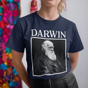 Charles Darwin Shirt, Geschenk für Charles Charles Fan, Geologe Tshirt, Biologe Geschenk, Wissenschaftler T-Shirt, Naturforscher Geschenke, Aquarell