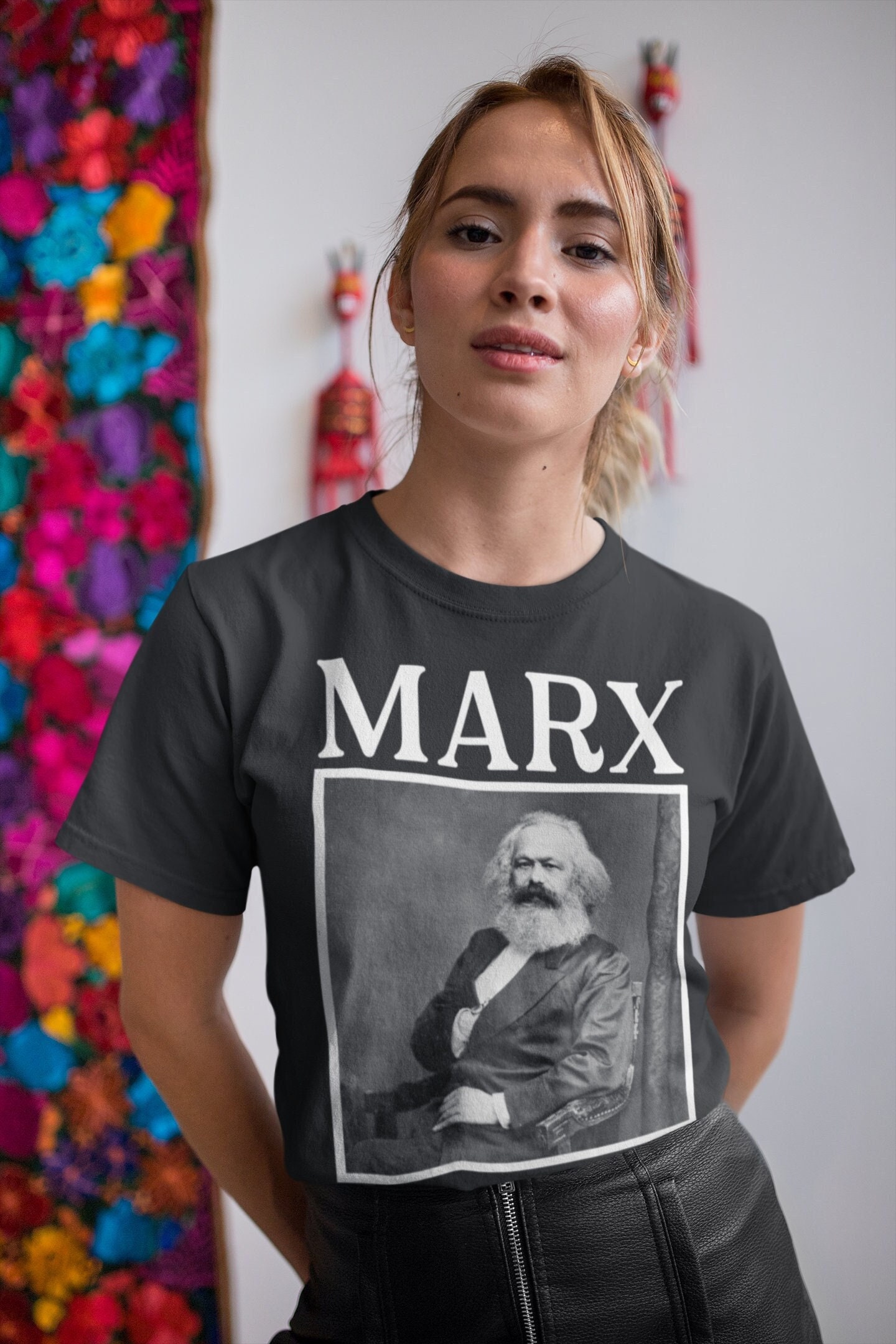 Karl Marx Shirt, Political Philosopher Portrait Tshirt 
