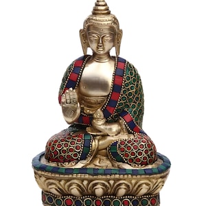 Buddha Statue Brass, Buddah Statue, Buddha Idol, Buddhist Figurine, Buddhism Buddha Decor, Feng Shui Home, Meditation Buddha, Yoga Room, Zen