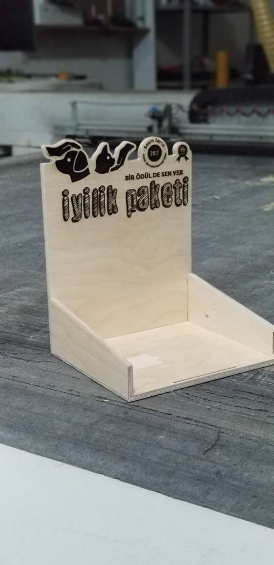 Custom Laser Engraved Stand With Brand & Logo Craft Display Etsy