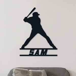 Baseball Personalized Name Sign, Nursery Decor, Personalized Wood Sign, Personalized Name Sign, Wooden Name Sign, Kids Name Sign