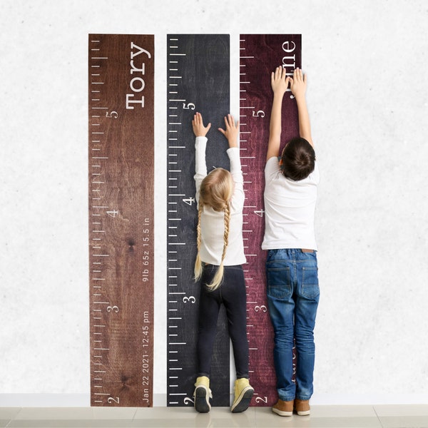 Customizable Wooden Height Chart - Personalized Growth Tracking for Kids - Nursery Decor - Handcrafted Keepsake - Growth Chart