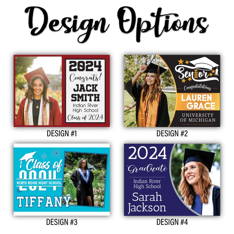 Graduation Lawn Signs, Yard Signs, Outdoor Lawn Decorations, Lawn Ornaments, College Graduation, High School Graduation, Class Of 2024 image 2