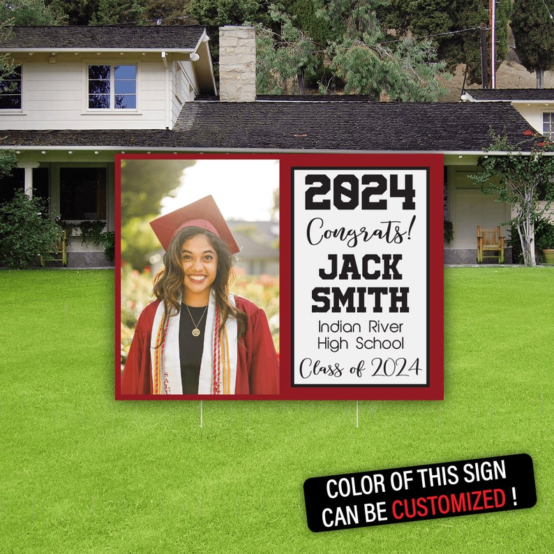 Graduation Lawn Signs, Yard Signs, Outdoor Lawn Decorations, Lawn Ornaments, College Graduation, High School Graduation, Class Of 2024 image 5