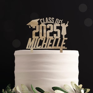 Graduation Cake Topper, Custom Graduation Topper, Graduation Decor, Personalized Graduation Cake Topper, Class Of 2025