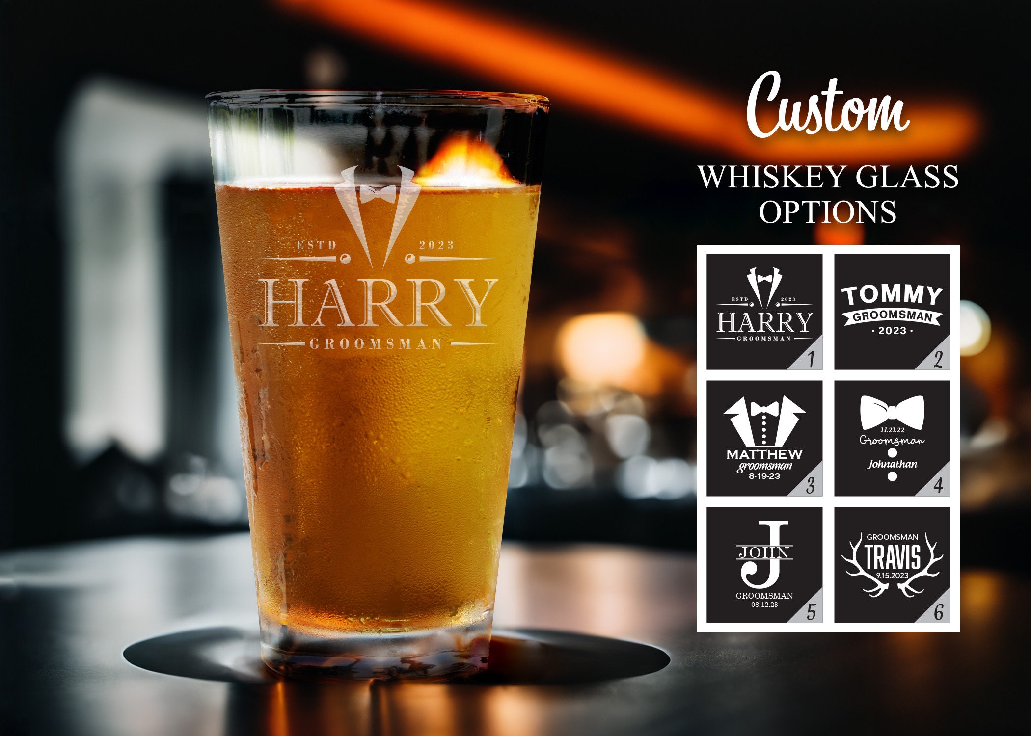 Groomsmen Gift, Beer Glasses, Groomsmen Pint Glasses, Groomsmen Proposal, Wedding Gift, Best Man Gift, Wedding Glasses, Groomsman Gifts