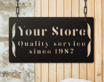 Custom Metal Sign, Metal Logo, Steel Sign, Metal Wall Decor, Large Sign, Store Sign, Business Sign, Storefront Sign, Logo Sign