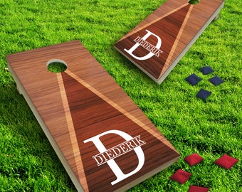 thumbnail image 2 of Segawe Solid Wood Cornhole Board Game Set - 4x2 Ft Pine Boards, Folding, Natural Finish - Perfect For Patio, Tailgate, Family Fun 2 of 6