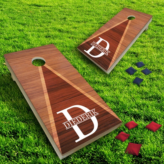 Cornhole board designs for weddings or corporate events
