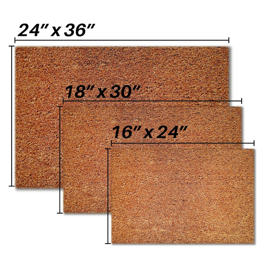 Coir Doormats, Blank Coir Mats, Craft Blanks, Non Slip PVC Backing