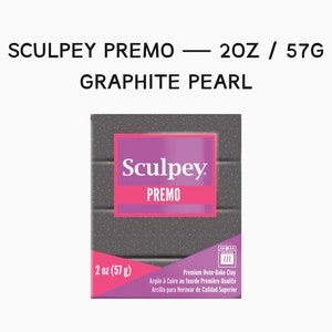 Sculpey Premo Accents Graphite Pearl 2oz 57g FRESH POLYMER CLAY