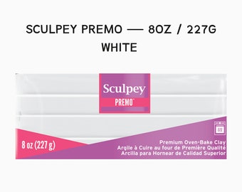 Sculpey Premo White 8oz 227g FRESH POLYMER CLAY