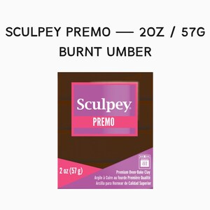 Sculpey Premo Burnt Umber 2oz 57g FRESH POLYMER CLAY
