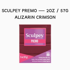 Sculpey Premo Alizarin Crimson 2oz 57g FRESH POLYMER CLAY