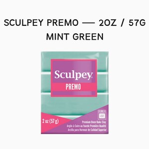 Sculpey Premo Mint Green 2oz 57g FRESH POLYMER CLAY